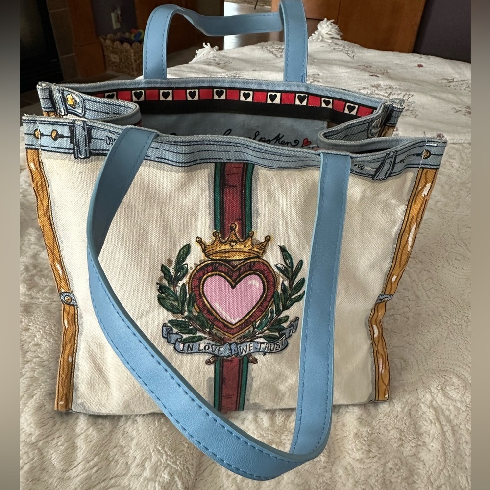 Brighton Blue and Cream Tote Bag